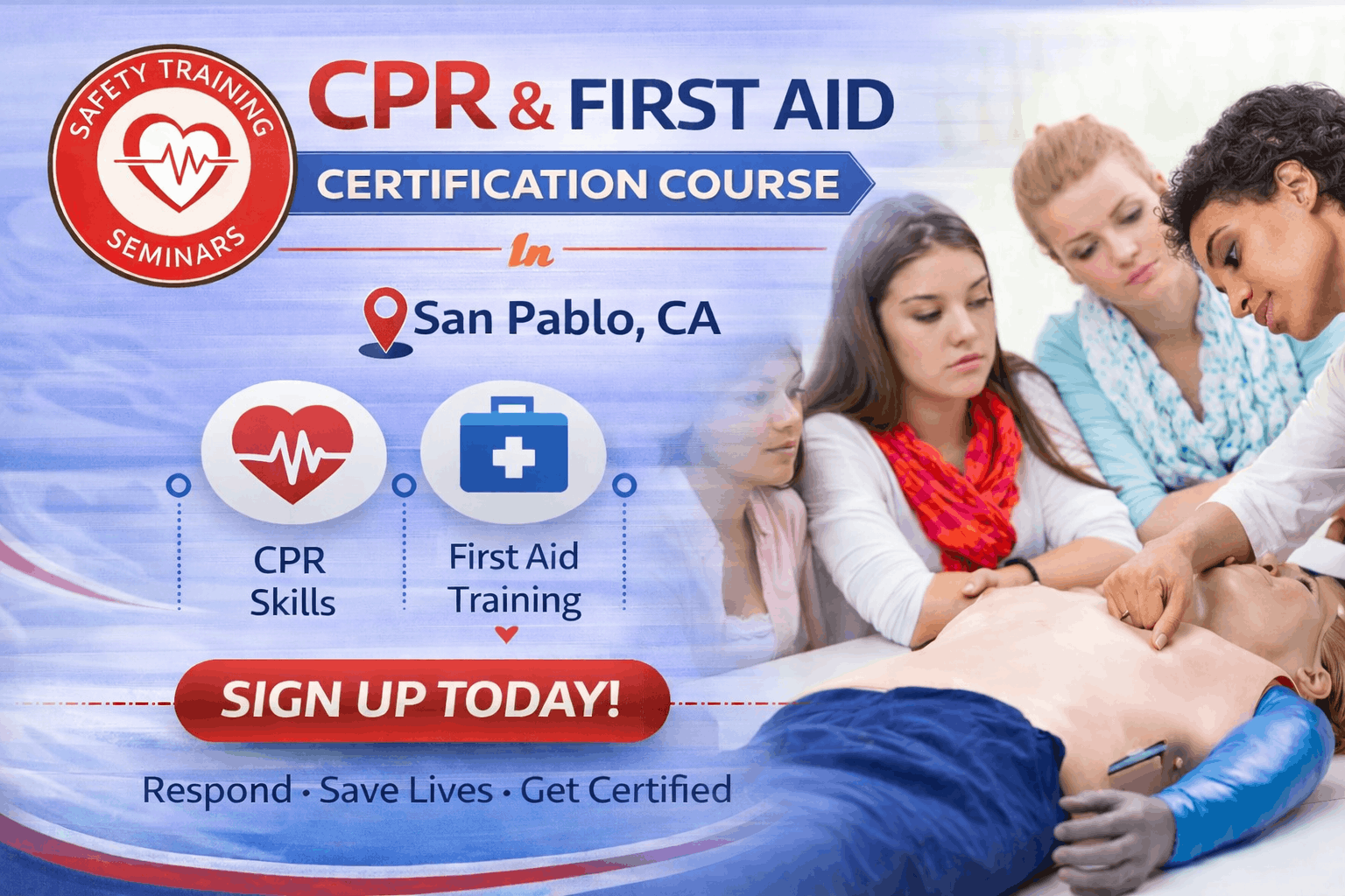 CPR & First Aid Certification Class in San Pablo, CA