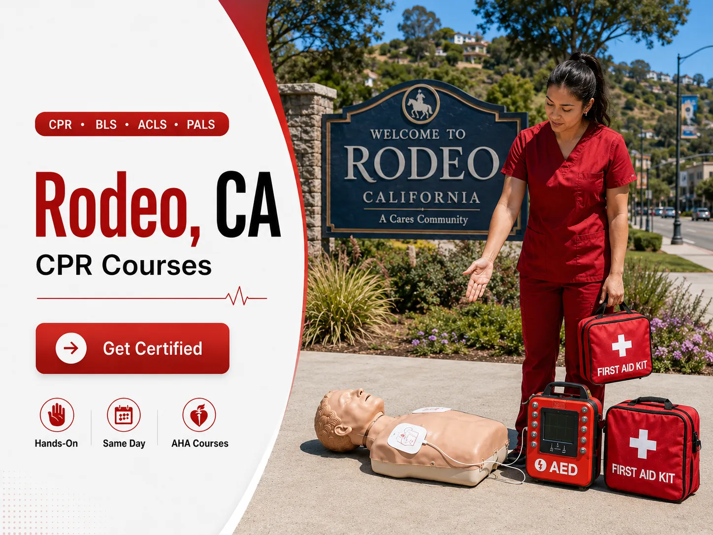 BLS CPR, ACLS & PALS Training Near Rodeo, CA